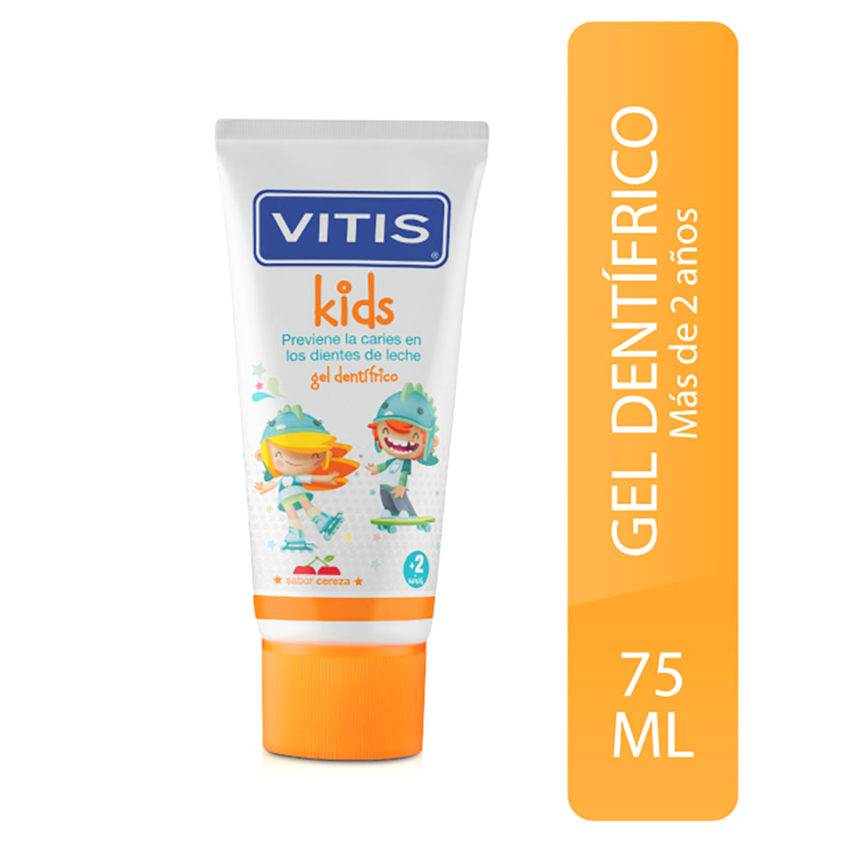 VITIS KIDS PASTA DENTAL TUBO X 50ML GEL – VITIS - Imagen 1